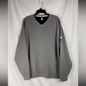 Footjoy V Crew Neck Warm Poly Nylon Blend Pullover Sweater Mens Size XL